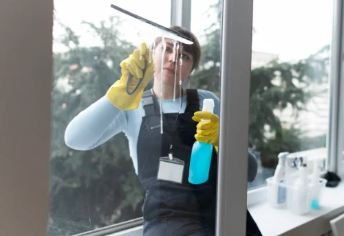 Nettoyage de vitres intérieures et extérieures à Lécousse